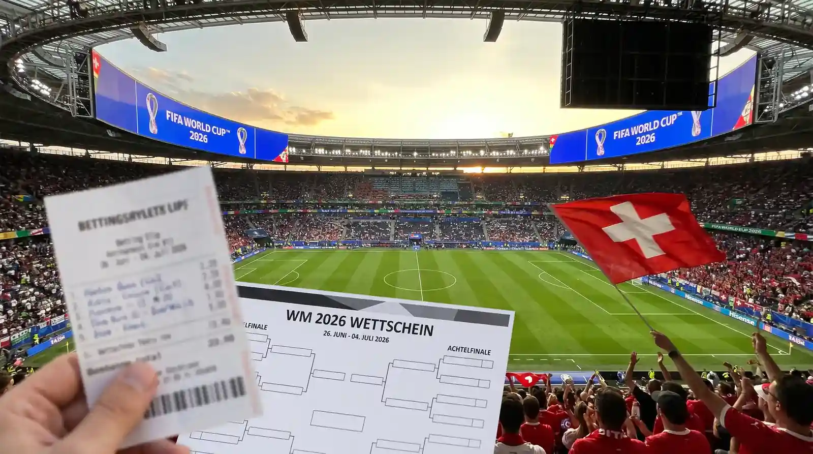 Fussball WM 2026 Wetten Schweiz: 48 Teams und über 100 Spiele bieten Schweizer Tippern die grösste Wettchance aller Zeiten